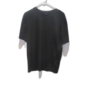 Manfinity Black Half T-Shirt Size Large